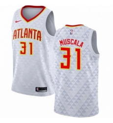 Mens Nike Atlanta Hawks 31 Mike Muscala Authentic White NBA Jersey Association Edition Mens Nike Atlanta Hawks 31 Mike Muscala Authentic White NBA Jersey Association Edition