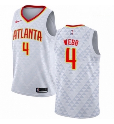 Mens Nike Atlanta Hawks 4 Spud Webb Authentic White NBA Jersey Association Edition Mens Nike Atlanta Hawks 4 Spud Webb Authentic White NBA Jersey Association Edition