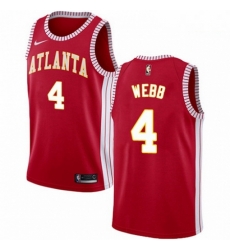 Mens Nike Atlanta Hawks 4 Spud Webb Swingman Red NBA Jersey Statement Edition Mens Nike Atlanta Hawks 4 Spud Webb Swingman Red NBA Jersey Statement Edition