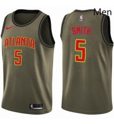Mens Nike Atlanta Hawks 5 Josh Smith Swingman Green Salute to Service NBA Jersey Mens Nike Atlanta Hawks 5 Josh Smith Swingman Green Salute to Service NBA Jersey