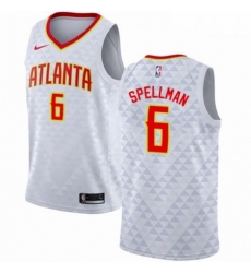 Mens Nike Atlanta Hawks 6 Omari Spellman Swingman White NBA Jersey Association Edition Mens Nike Atlanta Hawks 6 Omari Spellman Swingman White NBA Jersey Association Edition