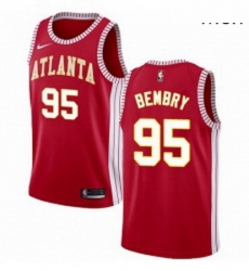 Mens Nike Atlanta Hawks 95 DeAndre Bembry Swingman Red NBA Jersey Statement Edition Mens Nike Atlanta Hawks 95 DeAndre Bembry Swingman Red NBA Jersey Statement Edition