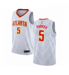 Womens Atlanta Hawks 5 Jabari Parker Swingman White Basketball Jersey Association Edition Womens Atlanta Hawks 5 Jabari Parker Swingman White Basketball Jersey Association Edition
