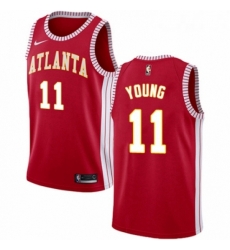 Womens Nike Atlanta Hawks 11 Trae Young Authentic Red NBA Jersey Statement Edition Womens Nike Atlanta Hawks 11 Trae Young Authentic Red NBA Jersey Statement Edition