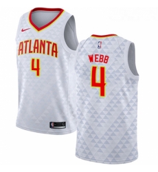 Womens Nike Atlanta Hawks 4 Spud Webb Swingman White NBA Jersey Association Edition Womens Nike Atlanta Hawks 4 Spud Webb Swingman White NBA Jersey Association Edition