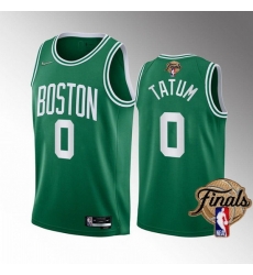 Men Boston Celtics 0 Jayson Tatum 2022 Green NBA Finals Stitched Jersey Men Boston Celtics 0 Jayson Tatum 2022 Green NBA Finals Stitched Jersey