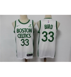 Men Boston Celtics 33 Larry Bird White 2021 Nike City Edition Swingman Stitched NBA Jersey With The Sponsor Logo Men Boston Celtics 33 Larry Bird White 2021 Nike City Edition Swingman Stitched NBA Jersey With The Sponsor Logo