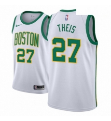Men NBA 2018 19 Boston Celtics 27 Daniel Theis City Edition White Jersey Men NBA 2018 19 Boston Celtics 27 Daniel Theis City Edition White Jersey