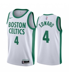 Men Nike Boston Celtics 4 Carsen Edward White NBA Swingman 2020 21 City Edition Jersey Men Nike Boston Celtics 4 Carsen Edward White NBA Swingman 2020 21 City Edition Jersey