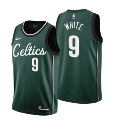 Men's Boston Celtics #9 Derrick White 2022-23 Green City Edition Stitched Jersey Men's Boston Celtics #9 Derrick White 2022-23 Green City Edition Stitched Jersey