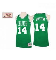 Mens Mitchell and Ness Boston Celtics 14 Bob Cousy Authentic Green Throwback NBA Jersey Mens Mitchell and Ness Boston Celtics 14 Bob Cousy Authentic Green Throwback NBA Jersey