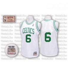 Mens Mitchell and Ness Boston Celtics 6 Bill Russell Authentic White Throwback NBA Jersey Mens Mitchell and Ness Boston Celtics 6 Bill Russell Authentic White Throwback NBA Jersey