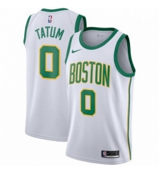 Mens Nike Boston Celtics 0 Jayson Tatum Swingman White NBA Jersey City Edition Mens Nike Boston Celtics 0 Jayson Tatum Swingman White NBA Jersey City Edition