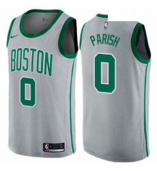 Mens Nike Boston Celtics 0 Robert Parish Swingman Gray NBA Jersey City Edition Mens Nike Boston Celtics 0 Robert Parish Swingman Gray NBA Jersey City Edition