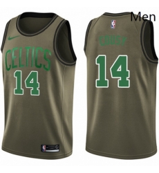 Mens Nike Boston Celtics 14 Bob Cousy Swingman Green Salute to Service NBA Jersey Mens Nike Boston Celtics 14 Bob Cousy Swingman Green Salute to Service NBA Jersey