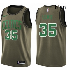 Mens Nike Boston Celtics 35 Reggie Lewis Swingman Green Salute to Service NBA Jersey Mens Nike Boston Celtics 35 Reggie Lewis Swingman Green Salute to Service NBA Jersey