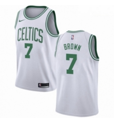 Mens Nike Boston Celtics 7 Jaylen Brown Swingman White NBA Jersey Association Edition Mens Nike Boston Celtics 7 Jaylen Brown Swingman White NBA Jersey Association Edition