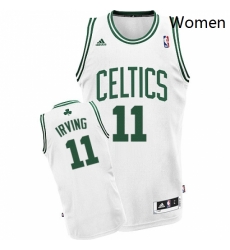 Womens Adidas Boston Celtics 11 Kyrie Irving Swingman White Home NBA Jersey Womens Adidas Boston Celtics 11 Kyrie Irving Swingman White Home NBA Jersey