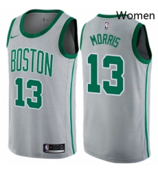 Womens Nike Boston Celtics 13 Marcus Morris Swingman Gray NBA Jersey City Edition Womens Nike Boston Celtics 13 Marcus Morris Swingman Gray NBA Jersey City Edition