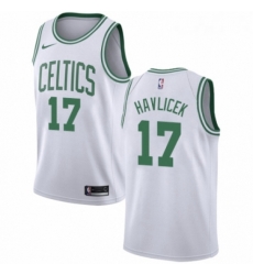 Womens Nike Boston Celtics 17 John Havlicek Authentic White NBA Jersey Association Edition Womens Nike Boston Celtics 17 John Havlicek Authentic White NBA Jersey Association Edition