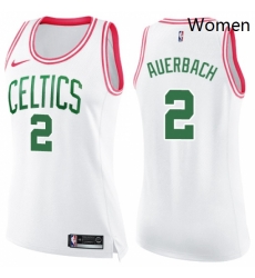Womens Nike Boston Celtics 2 Red Auerbach Swingman WhitePink Fashion NBA Jersey Womens Nike Boston Celtics 2 Red Auerbach Swingman WhitePink Fashion NBA Jersey