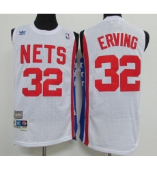 Men Adidas Brooklyn Nets 32 Julius Erving White ABA Retro Throwback NBA Jersey Men Adidas Brooklyn Nets 32 Julius Erving White ABA Retro Throwback NBA Jersey