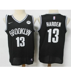 Men Brooklyn Nets 13 James Harden 2021 Black Swingman Stitched NBA Jersey With The NEW Sponsor Logo Men Brooklyn Nets 13 James Harden 2021 Black Swingman Stitched NBA Jersey With The NEW Sponsor Logo