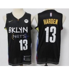 Men Brooklyn Nets 13 James Harden Black 2021 City Edition Nike Swingman Jersey Men Brooklyn Nets 13 James Harden Black 2021 City Edition Nike Swingman Jersey