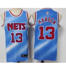Men Brooklyn Nets 13 James Harden City Edition Blue Jersey Men Brooklyn Nets 13 James Harden City Edition Blue Jersey