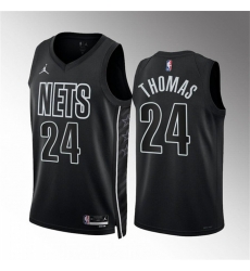 Men Brooklyn Nets 24 Cam Thomas 2022 23 Black Statement Edition Stitched Basketball Jersey Men Brooklyn Nets 24 Cam Thomas 2022 23 Black Statement Edition Stitched Basketball Jersey