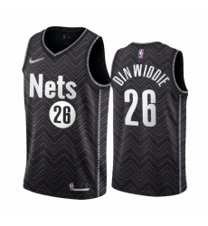 Men Brooklyn Nets 26 Spencer Dinwiddie Black NBA Swingman 2020 21 Earned Edition Jersey Men Brooklyn Nets 26 Spencer Dinwiddie Black NBA Swingman 2020 21 Earned Edition Jersey