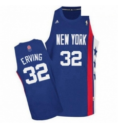Mens Adidas Brooklyn Nets 32 Julius Erving Swingman Blue ABA Retro Throwback NBA Jersey Mens Adidas Brooklyn Nets 32 Julius Erving Swingman Blue ABA Retro Throwback NBA Jersey