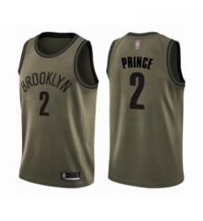 Mens Brooklyn Nets 2 Taurean Prince Swingman Green Salute to Service Basketball Jersey Mens Brooklyn Nets 2 Taurean Prince Swingman Green Salute to Service Basketball Jersey