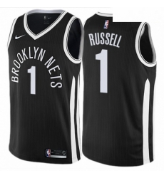 Mens Nike Brooklyn Nets 1 DAngelo Russell Authentic Black NBA Jersey City Edition Mens Nike Brooklyn Nets 1 DAngelo Russell Authentic Black NBA Jersey City Edition