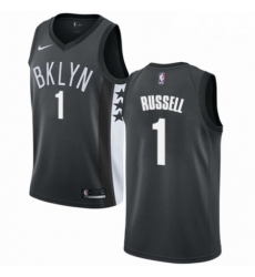 Mens Nike Brooklyn Nets 1 DAngelo Russell Swingman Gray NBA Jersey Statement Edition Mens Nike Brooklyn Nets 1 DAngelo Russell Swingman Gray NBA Jersey Statement Edition