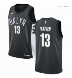 Mens Nike Brooklyn Nets 13 Shabazz Napier Swingman Gray NBA Jersey Statement Edition Mens Nike Brooklyn Nets 13 Shabazz Napier Swingman Gray NBA Jersey Statement Edition