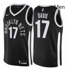 Mens Nike Brooklyn Nets 17 Ed Davis Swingman Black NBA Jersey City Edition Mens Nike Brooklyn Nets 17 Ed Davis Swingman Black NBA Jersey City Edition