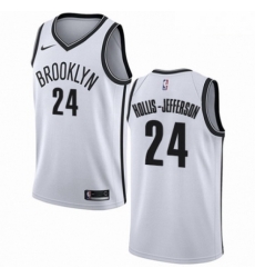 Mens Nike Brooklyn Nets 24 Rondae Hollis Jefferson Swingman White NBA Jersey Association Edition Mens Nike Brooklyn Nets 24 Rondae Hollis Jefferson Swingman White NBA Jersey Association Edition