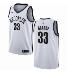 Mens Nike Brooklyn Nets 33 Allen Crabbe Swingman White NBA Jersey Association Edition Mens Nike Brooklyn Nets 33 Allen Crabbe Swingman White NBA Jersey Association Edition