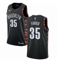 Mens Nike Brooklyn Nets 35 Kenneth Faried Swingman Black NBA Jersey 2018 19 City Edition Mens Nike Brooklyn Nets 35 Kenneth Faried Swingman Black NBA Jersey 2018 19 City Edition