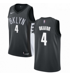 Mens Nike Brooklyn Nets 4 Jahlil Okafor Authentic Gray NBA Jersey Statement Edition Mens Nike Brooklyn Nets 4 Jahlil Okafor Authentic Gray NBA Jersey Statement Edition