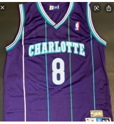 Charlotte 8 Kobe Bryant Purple Throwback Jersey Charlotte 8 Kobe Bryant Purple Throwback Jersey