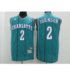Hornets 2 Larry Johnson Teal Hardwood Classics Jersey Hornets 2 Larry Johnson Teal Hardwood Classics Jersey