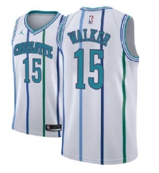 Men Charlotte Hornets 15 Kenba Walker Classic Edition Swingman Jersey Men Charlotte Hornets 15 Kenba Walker Classic Edition Swingman Jersey