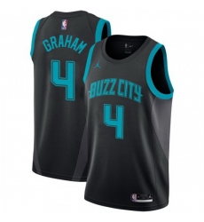 Men Nike Charlotte Hornets 4 Devonte 27 Graham Black NBA Jordan Swingman City Edition 2018 19 Jersey Men Nike Charlotte Hornets 4 Devonte 27 Graham Black NBA Jordan Swingman City Edition 2018 19 Jersey