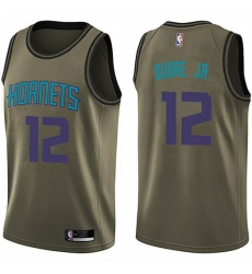 Nike Charlotte Hornets 12 Kelly Oubre Jr Green Salute To Service NBA Swingman Jersey Nike Charlotte Hornets 12 Kelly Oubre Jr Green Salute To Service NBA Swingman Jersey