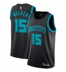 Womens Nike Jordan Charlotte Hornets 15 Kemba Walker Swingman Black NBA Jersey 2018 19 City Edition Womens Nike Jordan Charlotte Hornets 15 Kemba Walker Swingman Black NBA Jersey 2018 19 City Edition