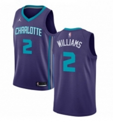 Womens Nike Jordan Charlotte Hornets 2 Marvin Williams Authentic Purple NBA Jersey Statement Edition Womens Nike Jordan Charlotte Hornets 2 Marvin Williams Authentic Purple NBA Jersey Statement Edition