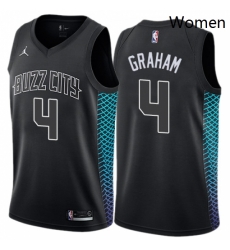 Womens Nike Jordan Charlotte Hornets 4 Devonte Graham Swingman Black NBA Jersey City Edition Womens Nike Jordan Charlotte Hornets 4 Devonte Graham Swingman Black NBA Jersey City Edition