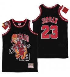 Bulls 23 Michael Jordan Black Hardwood Classics Skull Edition Jersey Bulls 23 Michael Jordan Black Hardwood Classics Skull Edition Jersey